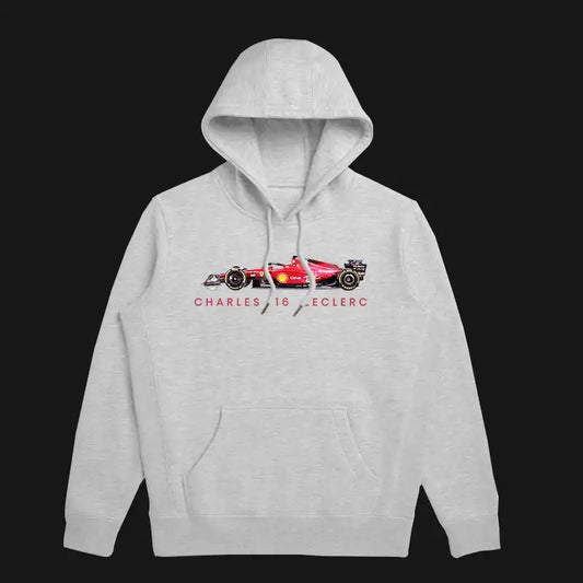 Charles leclerc Hoodie in Grey for both male and female