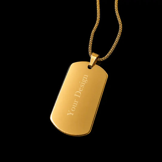 Custom Golden pendant for personalized designs, branding and bulk orders in Pakistan