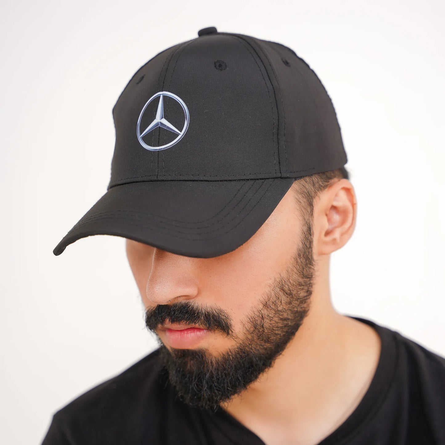 Mercedes Cap - Mercedes Logo Black Cap- Loopzs