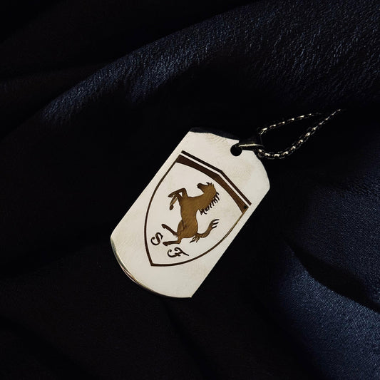 Ferrari pendant necklace chain in Silver - F1