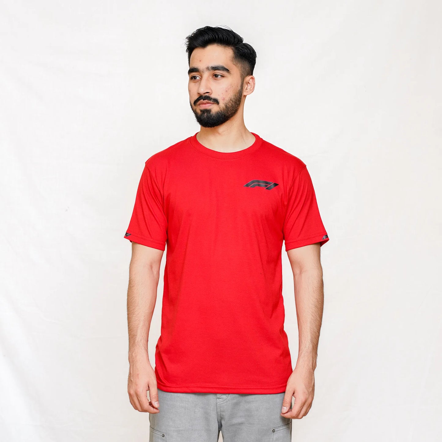 F1 T Shirt in Red | Front Logo | TheLoopzs