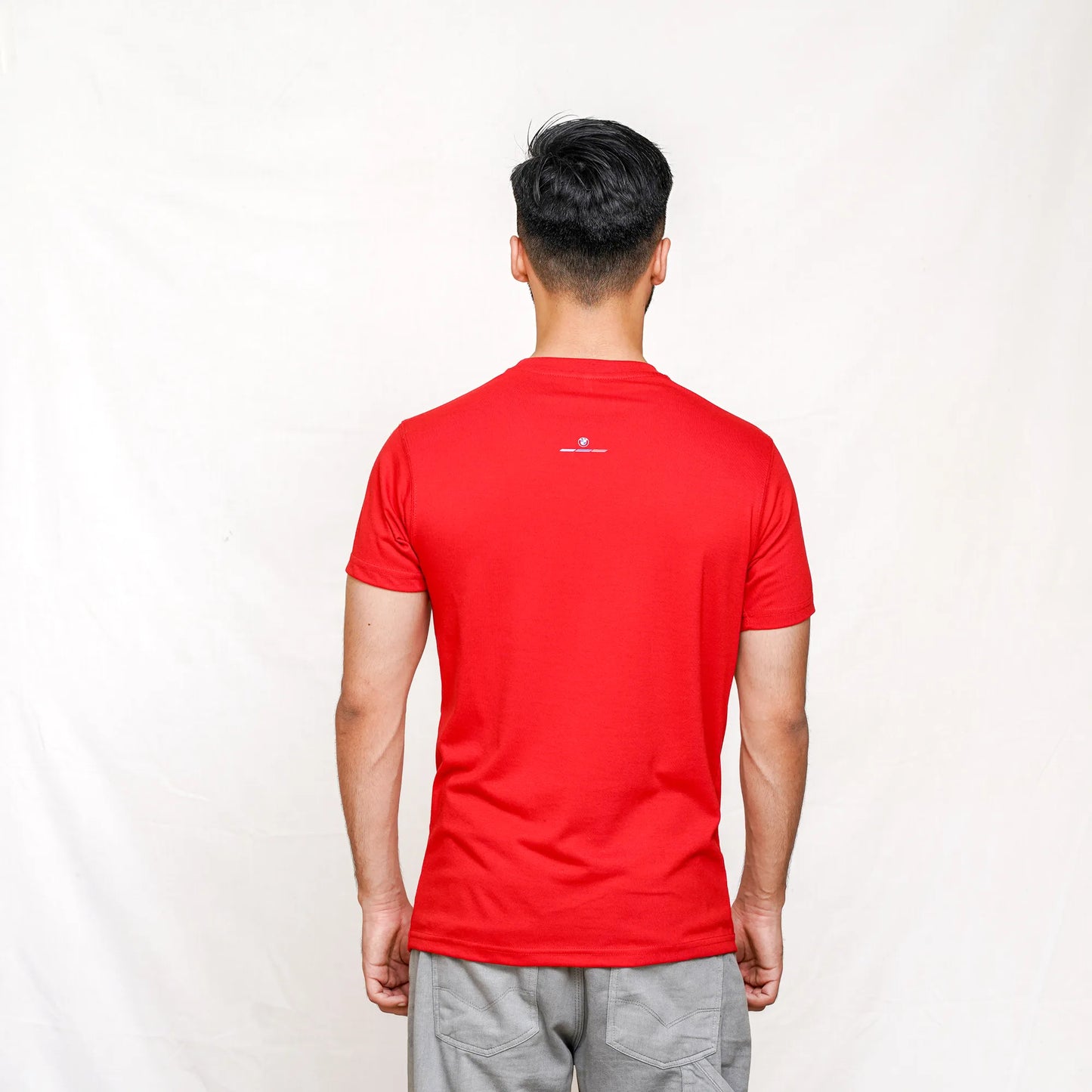Pma BMW Essentials Logo Crew Neck Red Tee