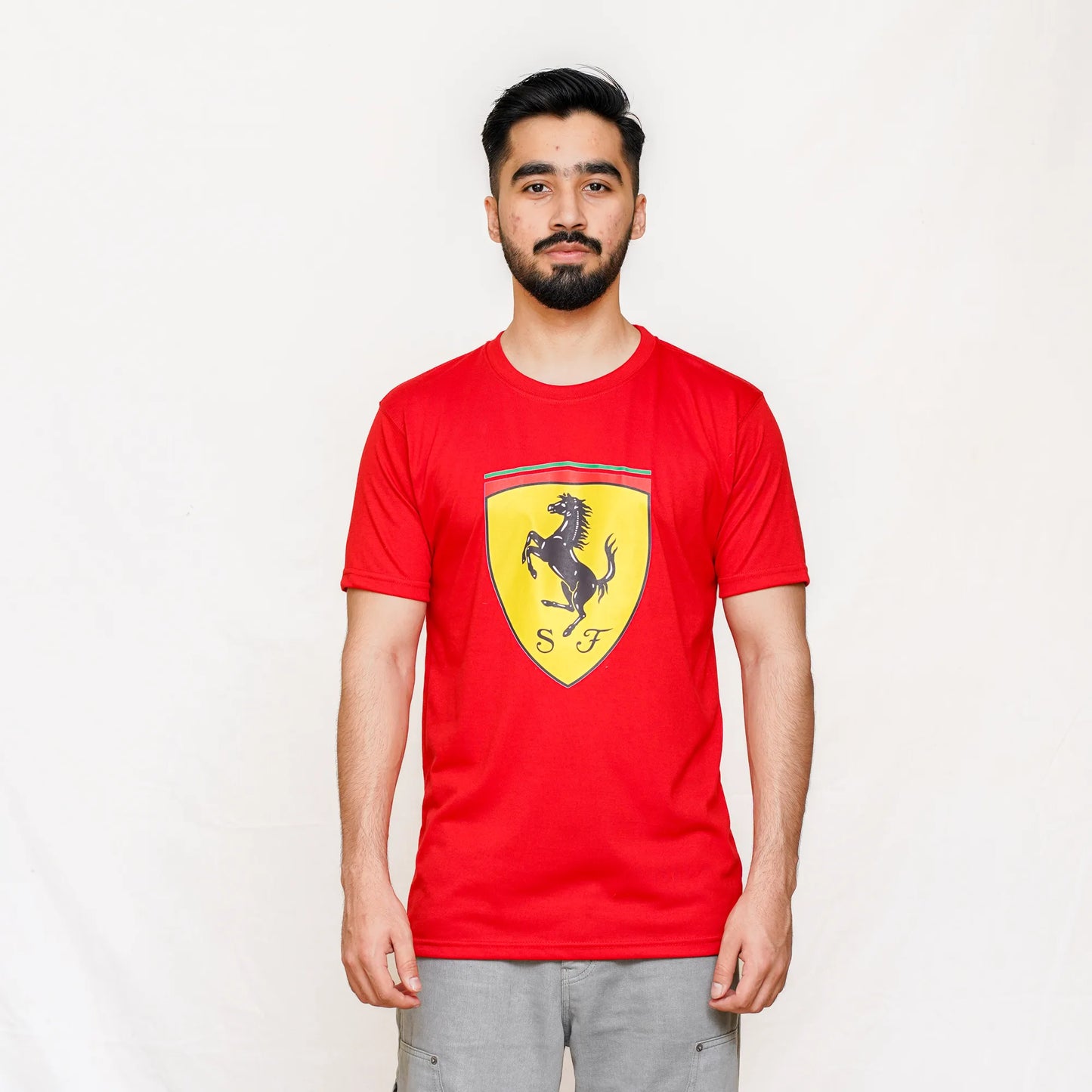 PUMA Men's Standard Scuderia Ferrari Race Shield Red Tee