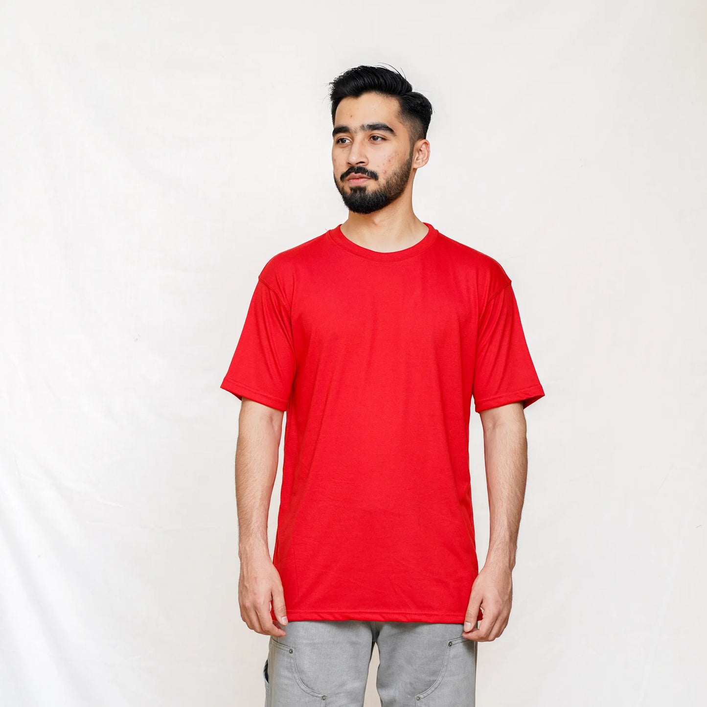 Buy Men's Plain Red T-Shirts Online at Best Price in Pakistan | TheLoopzs