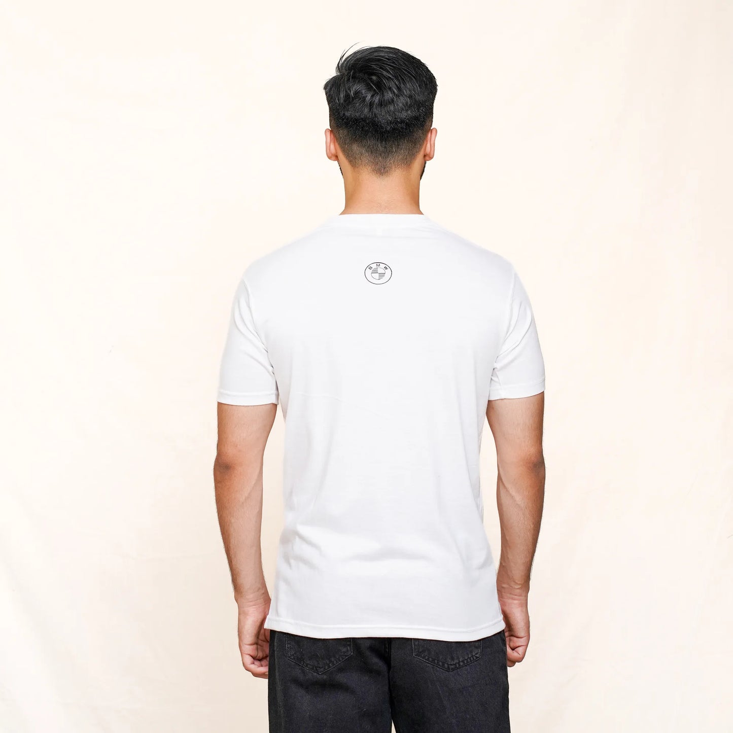BMW Core Contrast Symbol T-shirt white & black | Loopzs
