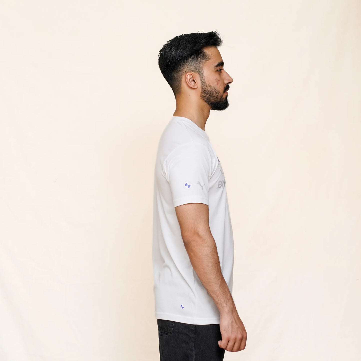 BMW-M-Motorsport-Essentials-Logo-White Tee | The loopzs