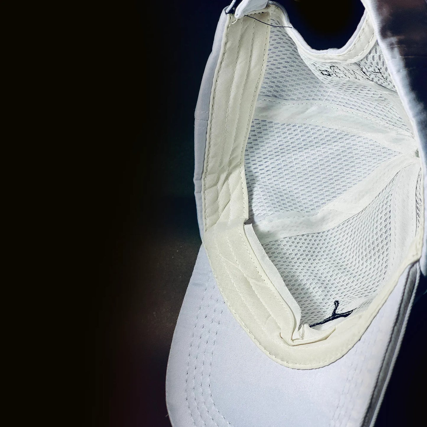 Puma embroidery Caps in White | Loopzs