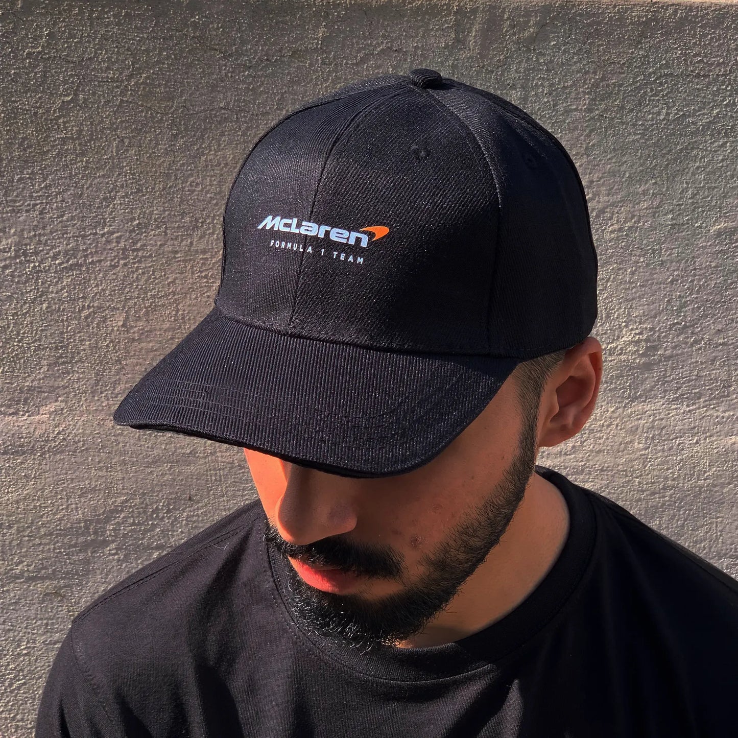 McLaren f1 cap 2025 – Official F1 Racing Black Hat - Loopzs