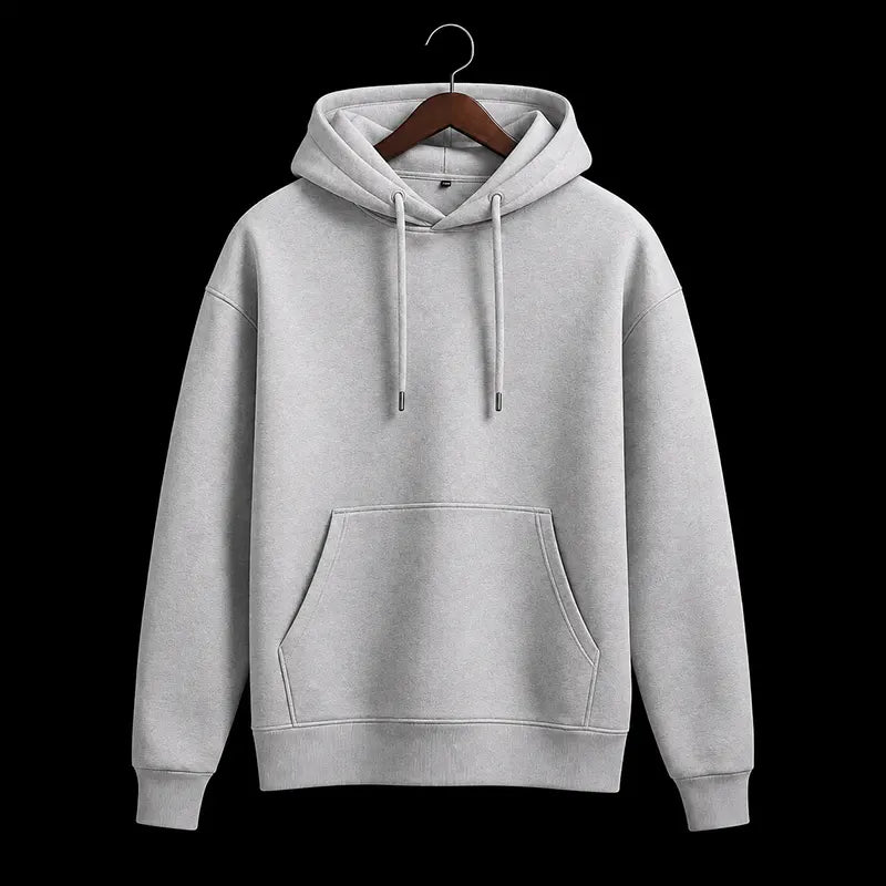 Plain Gray hoodie for custom printing, branding and bulk orders in Pakistan