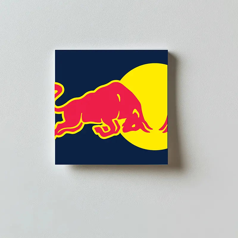 Red Bull logo on a square canvas with a white background