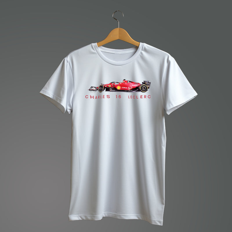 2024 Charles Leclerc Car T-shirt Front Design | Ferrari F1