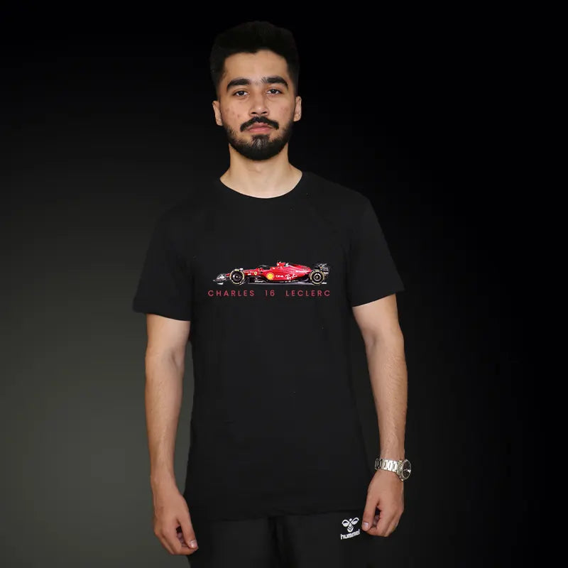 2024 Charles Leclerc Car T-shirt Front Design | Ferrari F1