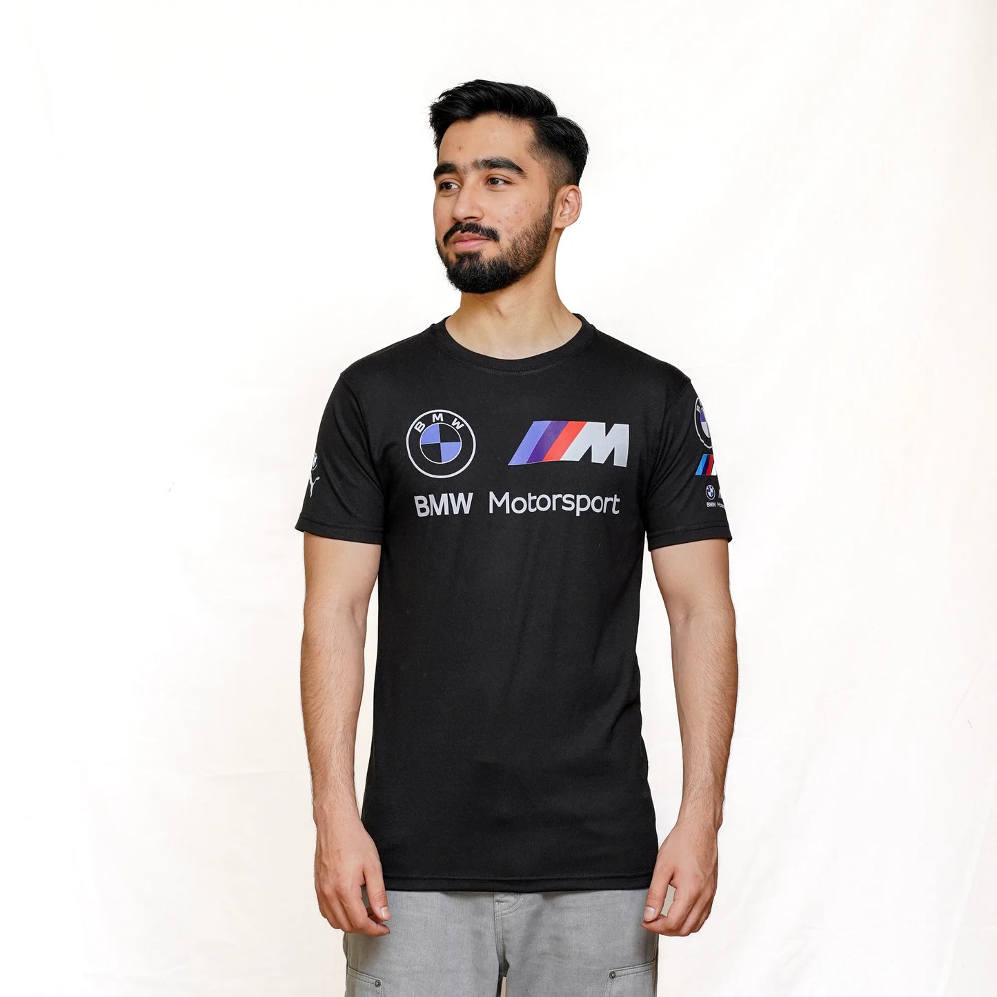 BMW M Motorsport Essentials Logo Black Tee | theLoopzs