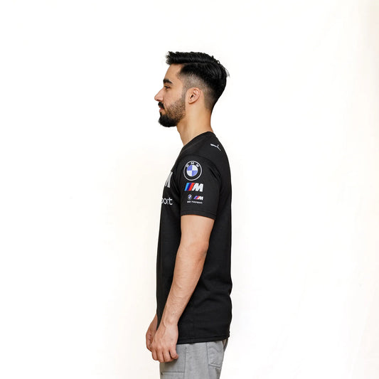 BMW M Motorsport Essentials Logo Black Tee | theLoopzs