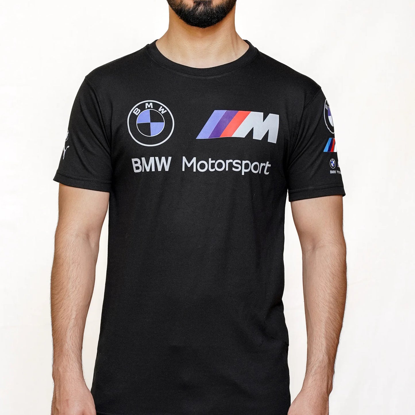 BMW M Motorsport Essentials Logo Black Tee | theLoopzs