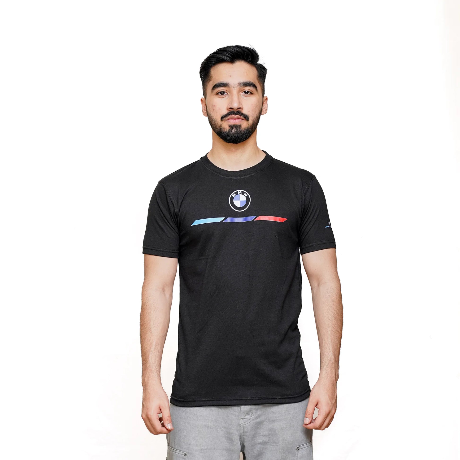 Pma BMW Essentials Logo Crew Neck Black Tee