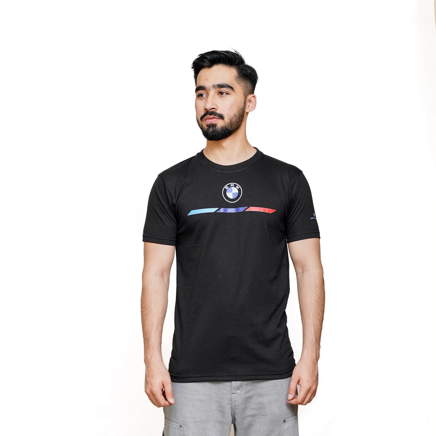 Pma BMW  Essentials Logo Crew Neck Black Tee