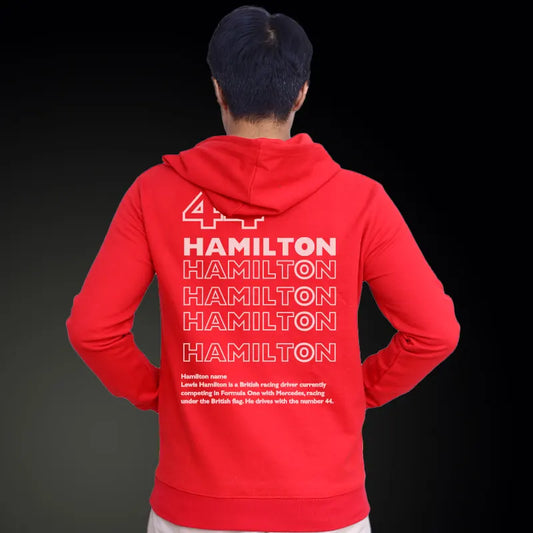 Lewis Hamilton Merchandise | Mercedes-AMG F1| Red Hoodie