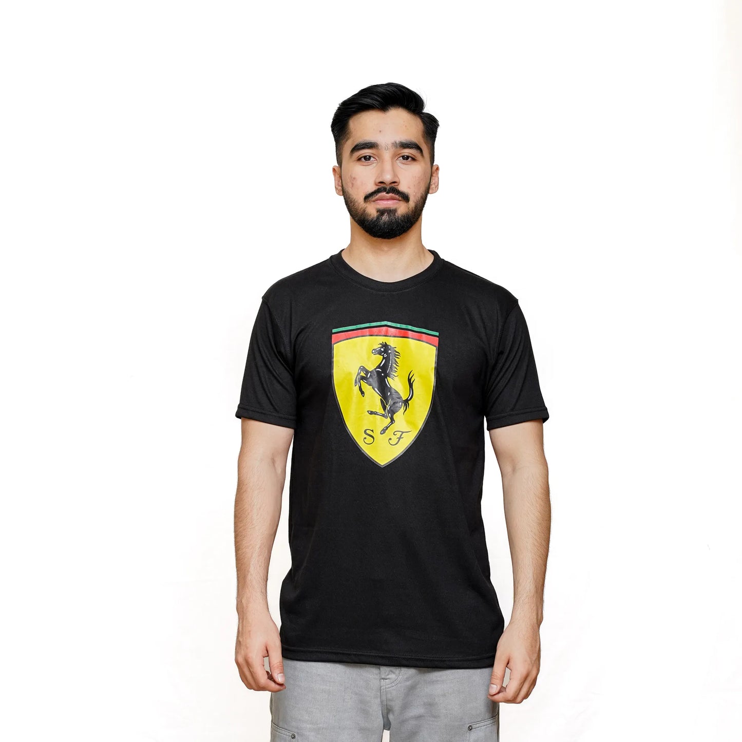 Scuderia Ferrari F1 | FERRARI LOGO SUMMER Black T SHIRT