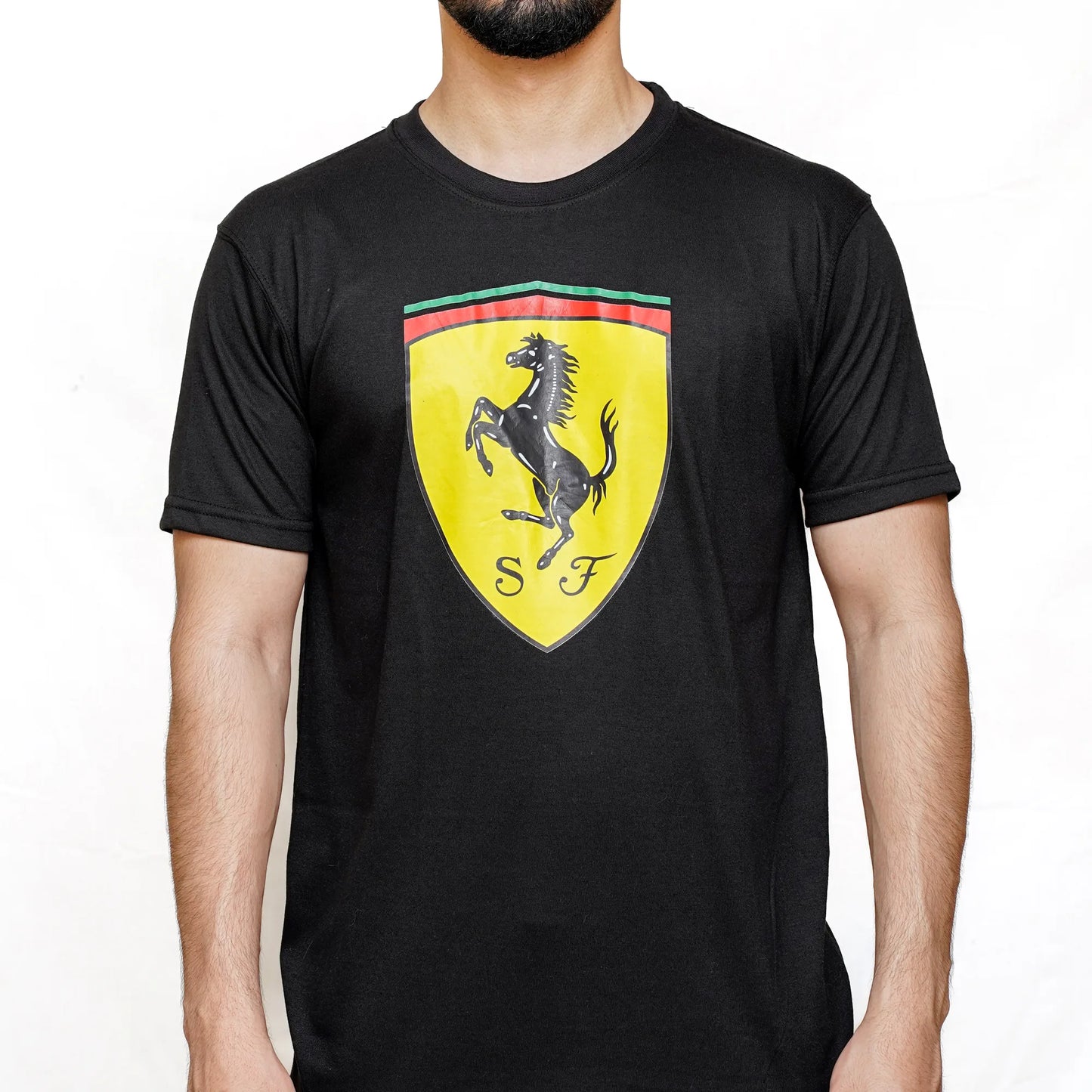 Scuderia Ferrari F1 | FERRARI LOGO SUMMER Black T SHIRT