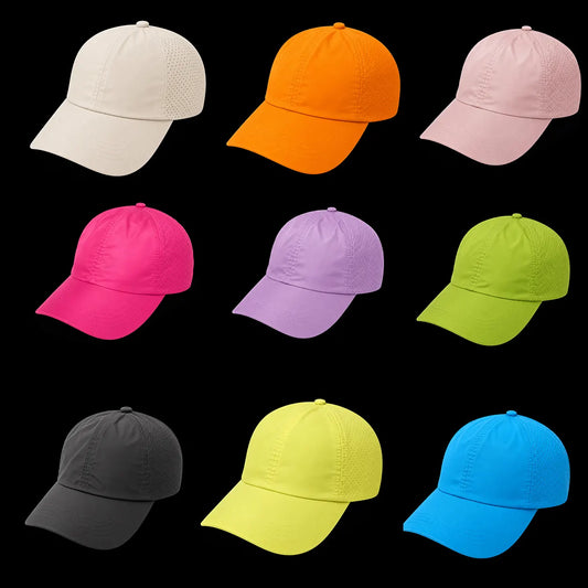 Plain dry fit caps in different colors 