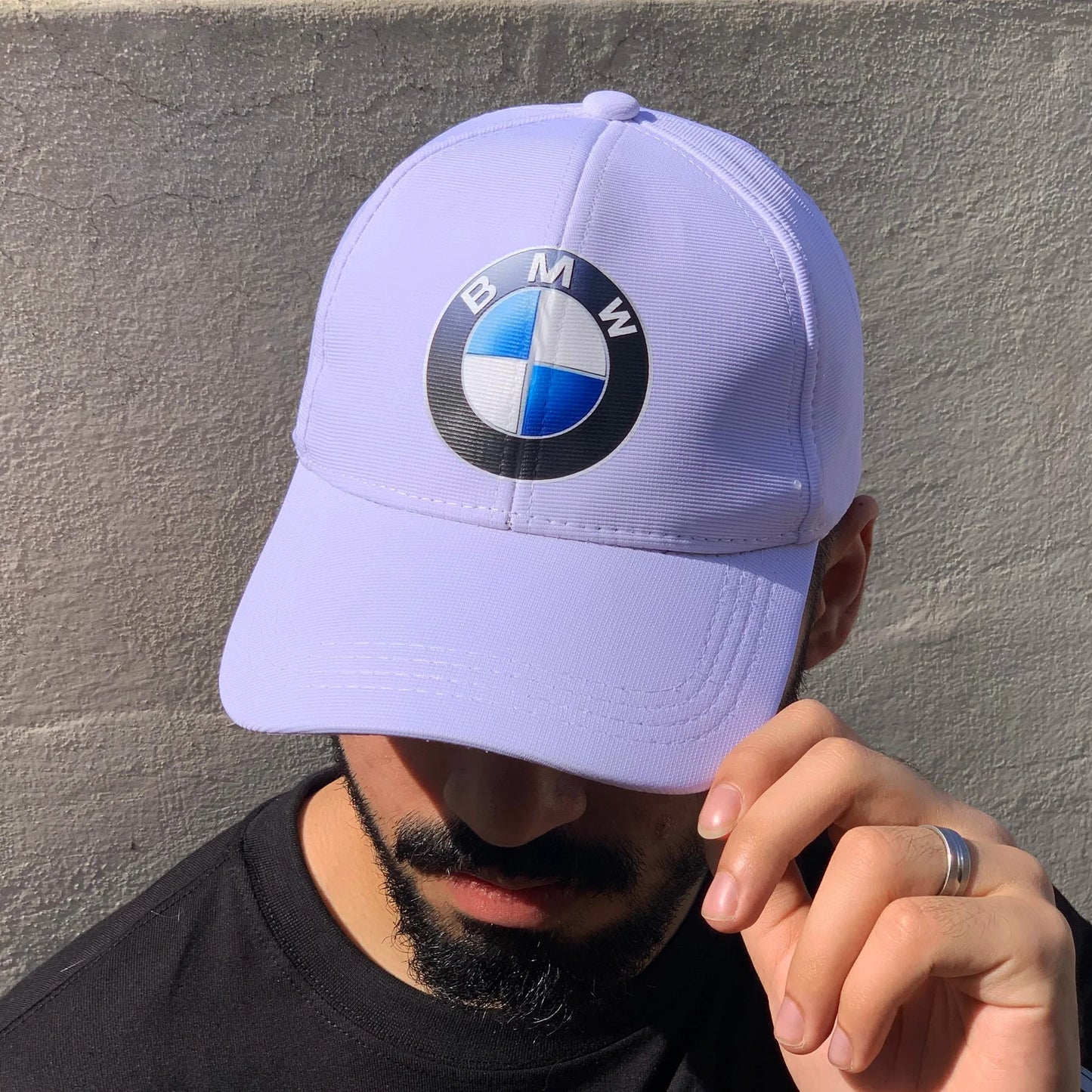 BMW Cap in White - BMW Logo - Loopzs