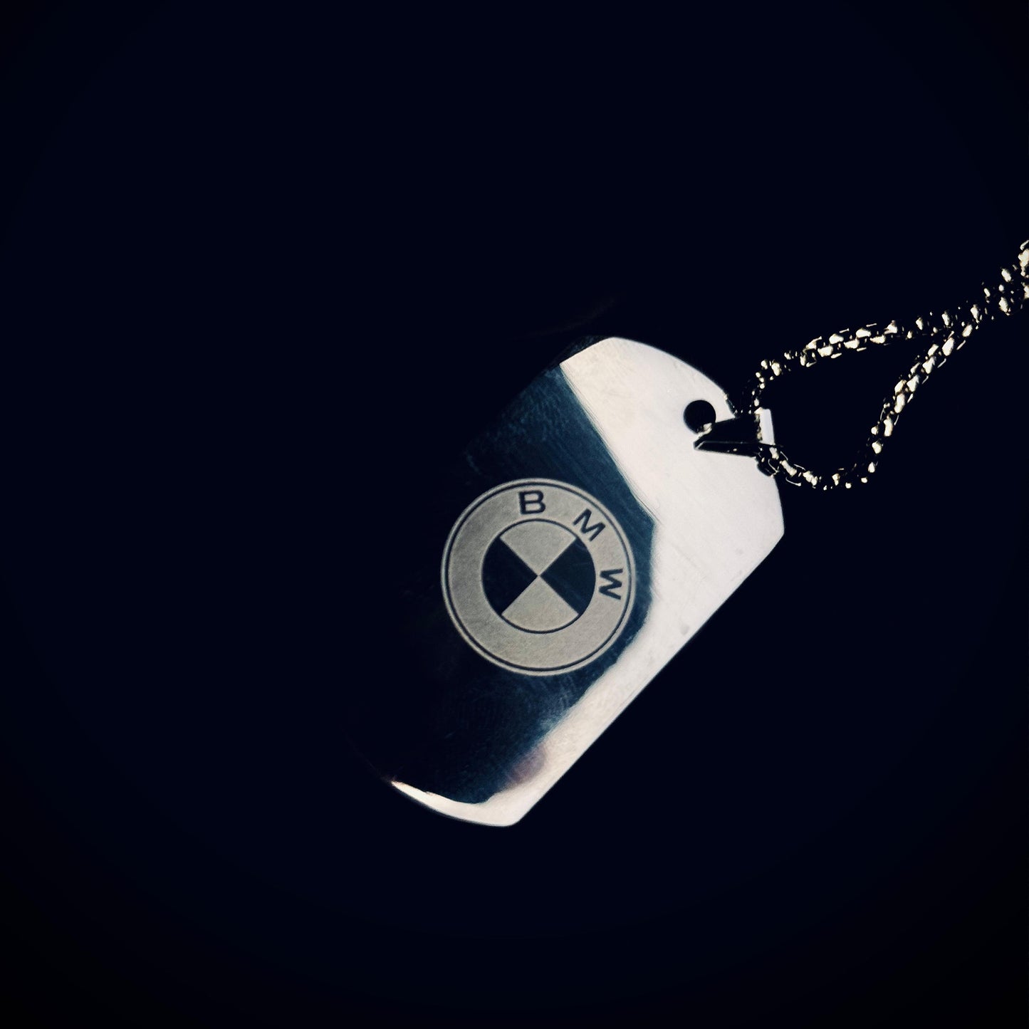BMW pendant necklace chain in Silver- Formula 1