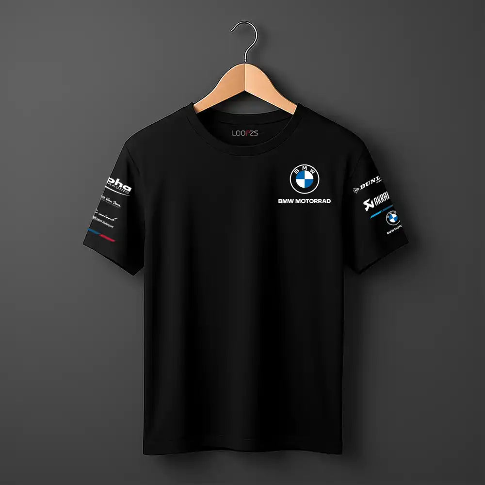 BMW M Motorsport Essential logo design on front and on sleeves 