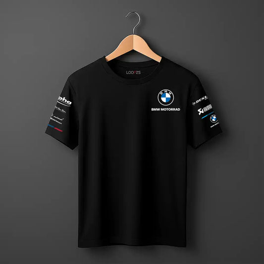 BMW M Motorsport Essential logo design on front and on sleeves 