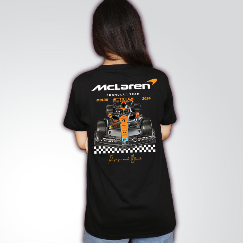 Unisex T-Shirt  McLaren F1 in Black | 2024 | Export Quality
