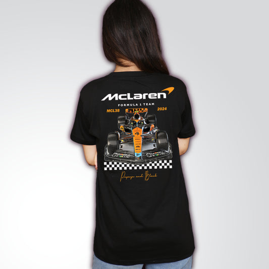 Unisex T-Shirt  McLaren F1 in Black | 2024 | Export Quality
