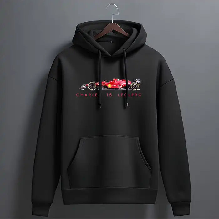 Charles leclerc Hoodie in Black for both male and female