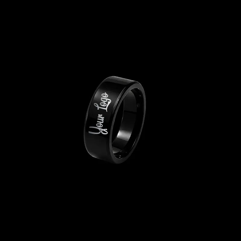 Custom Black ring for personalized designs, branding and bulk orders in Pakistan