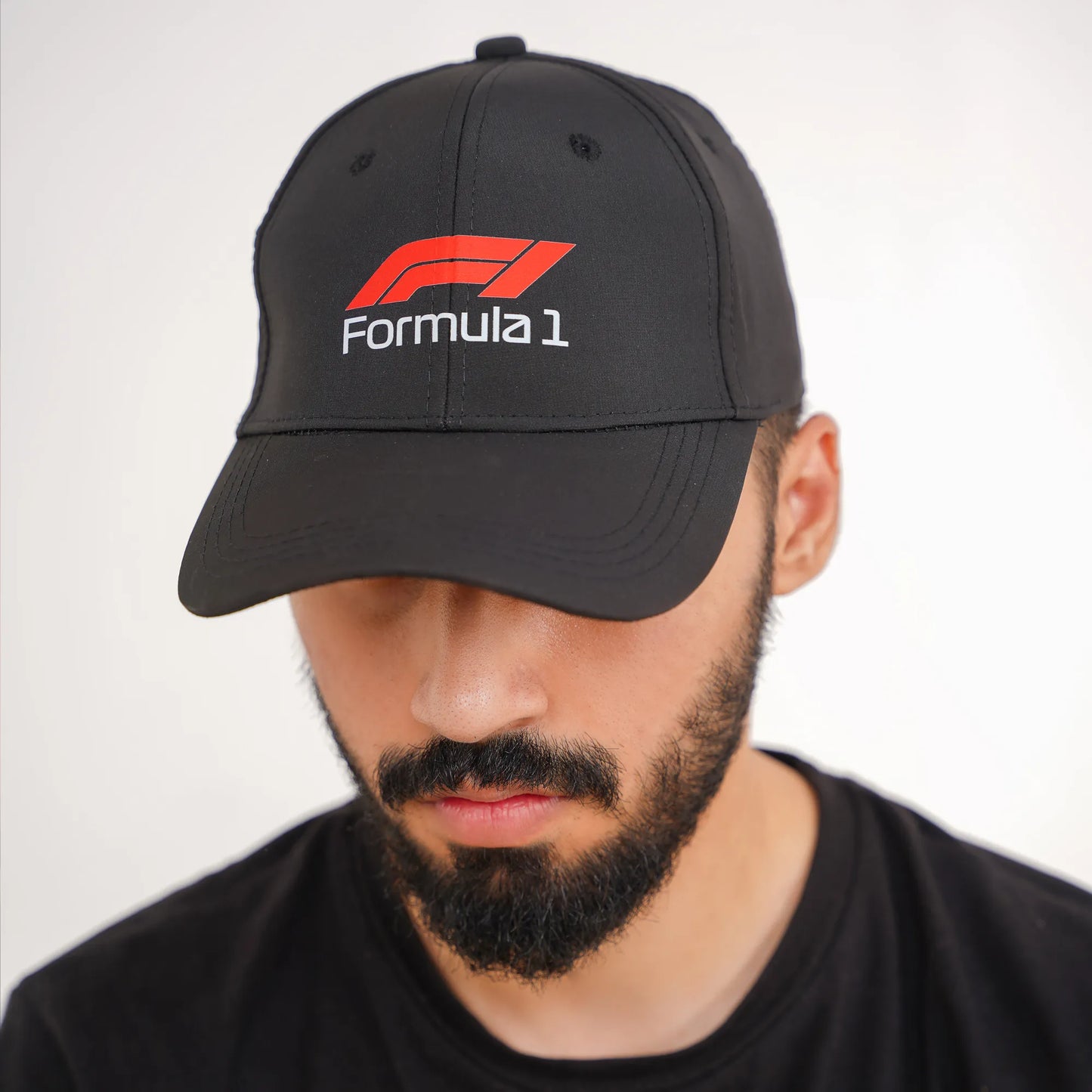 Formula 1 Caps & Hats in black- F1 Formula Racing Logo