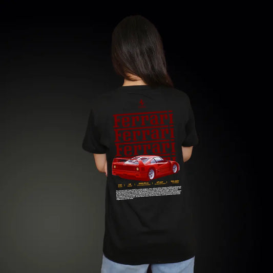 Scuderia Ferrari F1 | FERRARI Pattern Design in Black