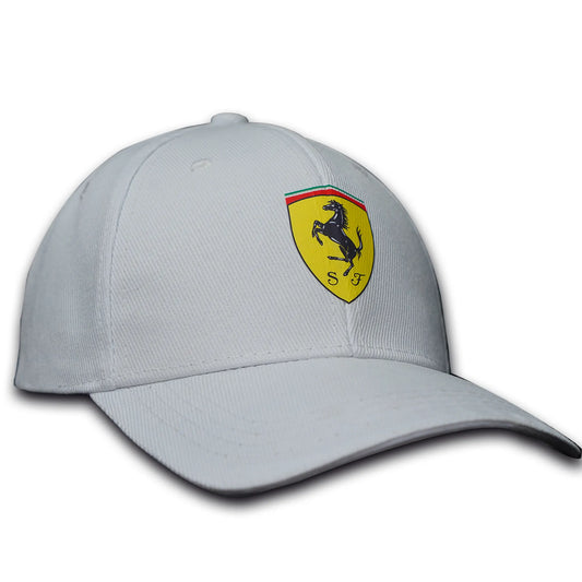 Ferrai Logo Cap in White