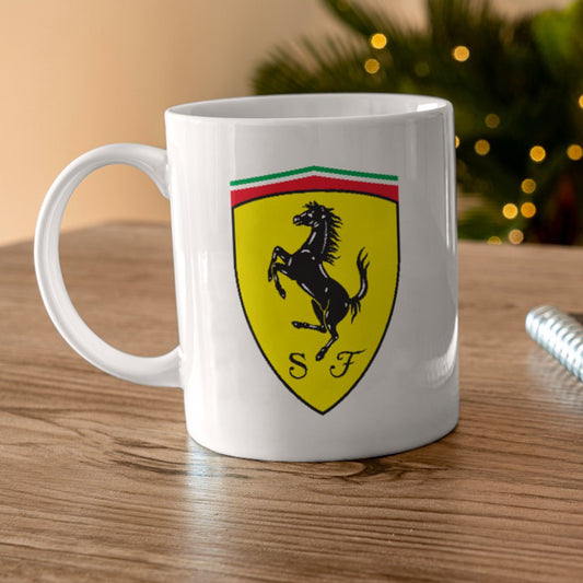 New F1 Formula Black Mug- Ferrari Logo
