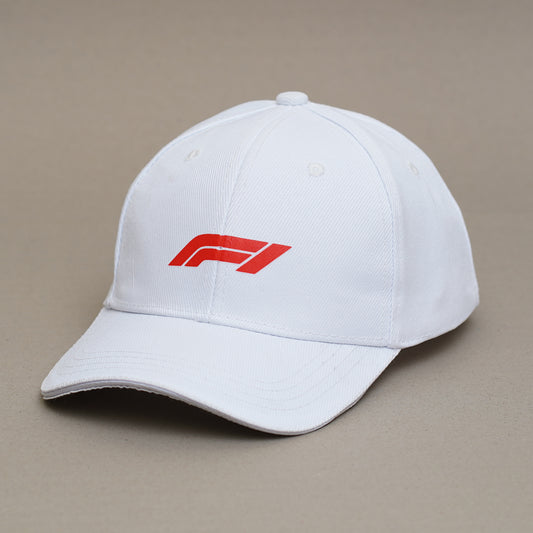 Formula One White Cap