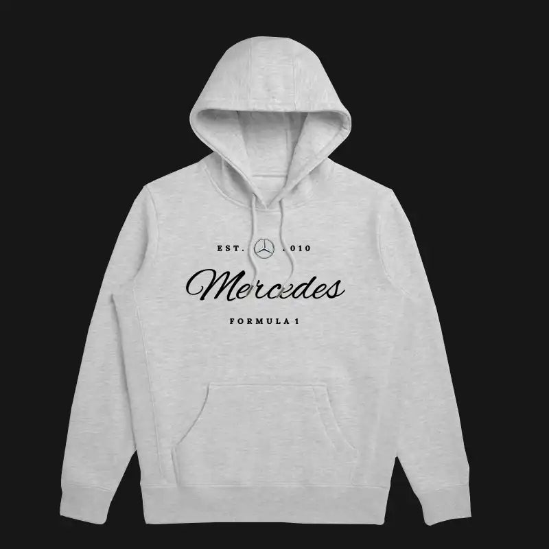 Mercedes Formyula 1 team hoodie in gray for all genders
