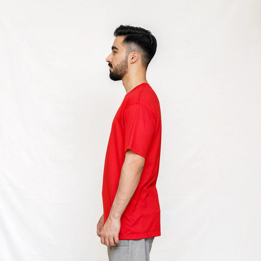 Buy Men's Plain Red T-Shirts Online at Best Price in Pakistan | TheLoopzs