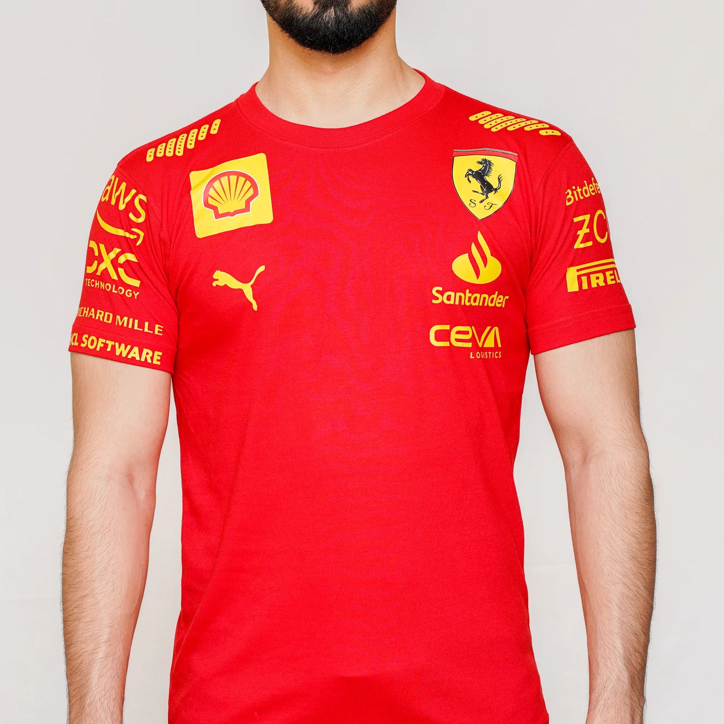 Scuderia Ferrari 2025  Men's Motorsport Red Tee