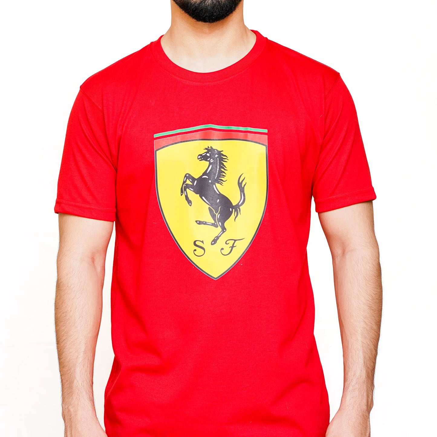 PUMA Men's Standard Scuderia Ferrari Race Shield Red Tee