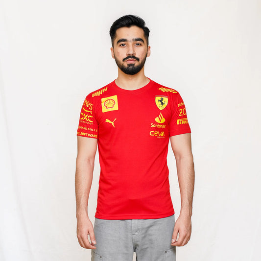 Scuderia Ferrari 2025 Men's Motorsport Red Tee