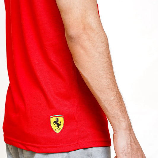 PUMA Men's Standard Scuderia Ferrari Race Shield Red Tee