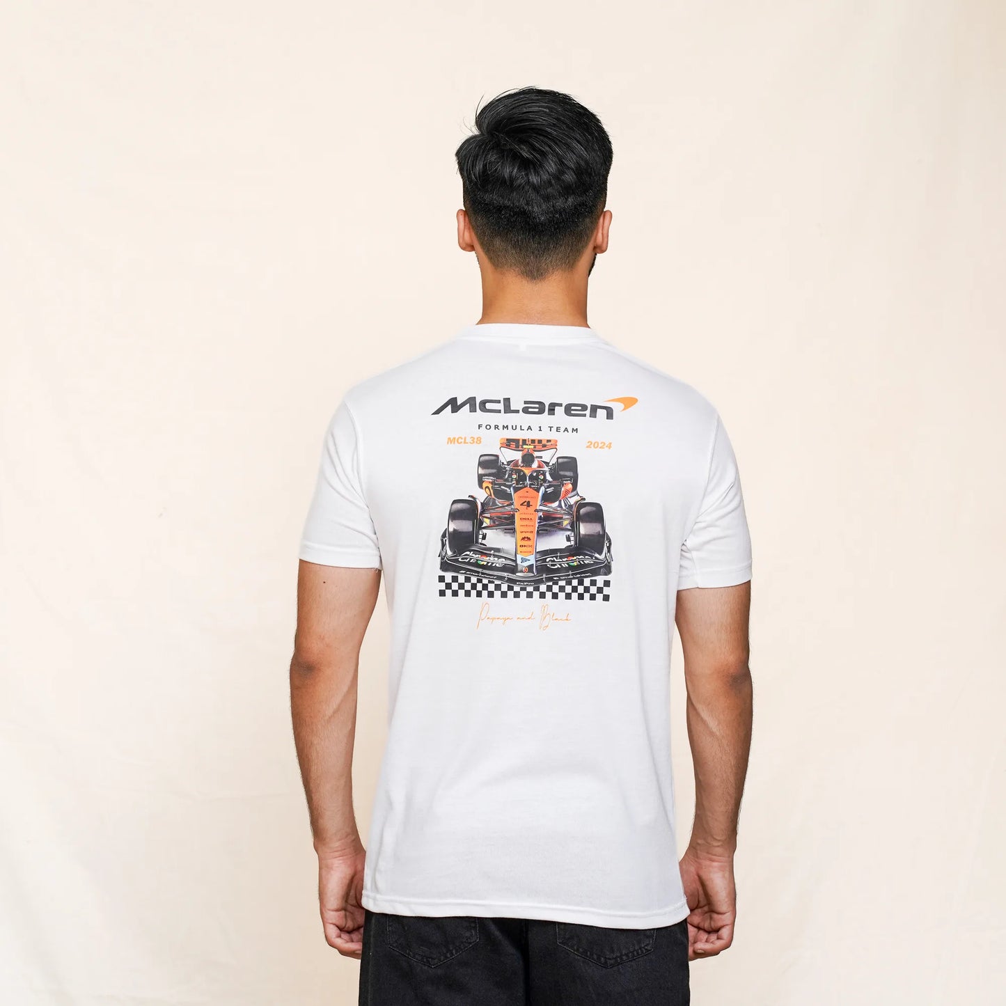 Unisex T-Shirt  McLaren F1 in White | 2024 | Export Quality