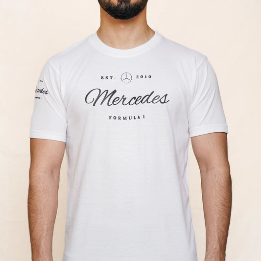 Mercedes Logo T-shirt White | Mercedes-AMG F1 formula