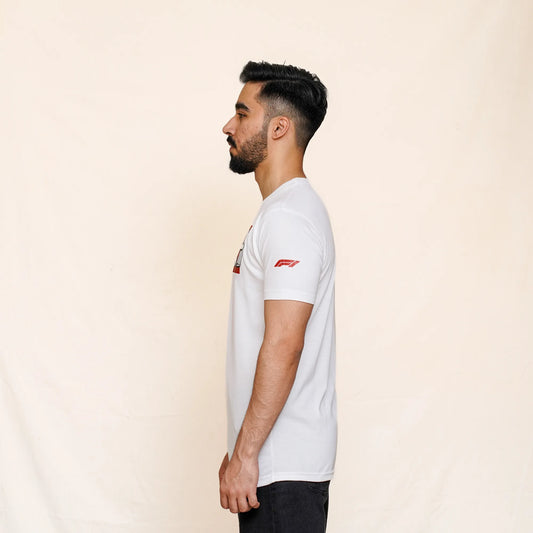 F1 Team Youth Core Essentials White  T-Shirt | Theloopzs