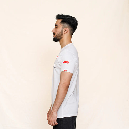 F1 FORMULA LOGO T Shirt in White | Pakistan