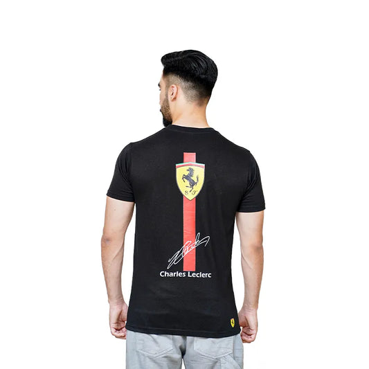 Puma Ferrari Racing Big Shield Black T-shirt | TheLoopzs