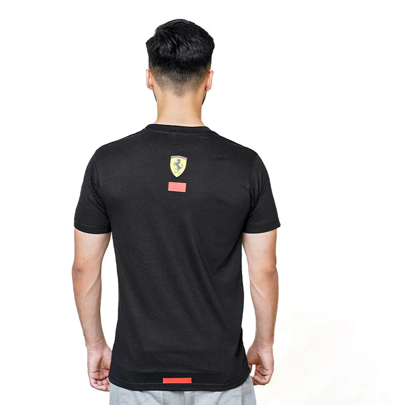 Puma Ferrari Racing Big Shield Black T-shirt | TheLoopzs